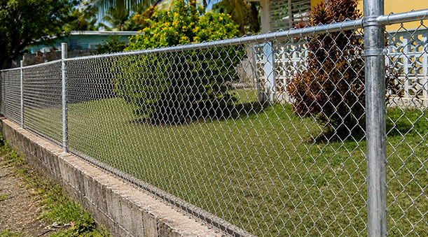 Fence after repair